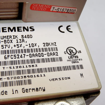 Siemens Sinumerik 840D NCU-Box 13A 6FC5247-0AA00-0AA2 Version H - Maranos.de