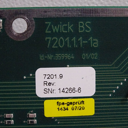 Zwick 7201.1.1-1a 359964 Board 7201.9 - Maranos.de