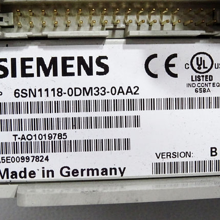 Siemens 6SN1118-0DM33-0AA2 Version B SIMODRIVE 611 Digital Regelungseinschub - Maranos.de
