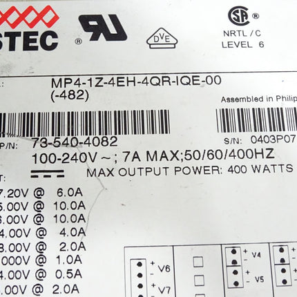 Astec MP4-1Z-4EH-4QR-IQE-00 73-540-4082 400W Power Supply - Maranos.de