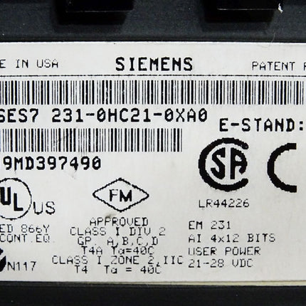 Siemens S7-200 Analogeingabe EM231 6ES7231-0HC21-0XA0 6ES7 231-0HC21-0XA0 - Maranos.de