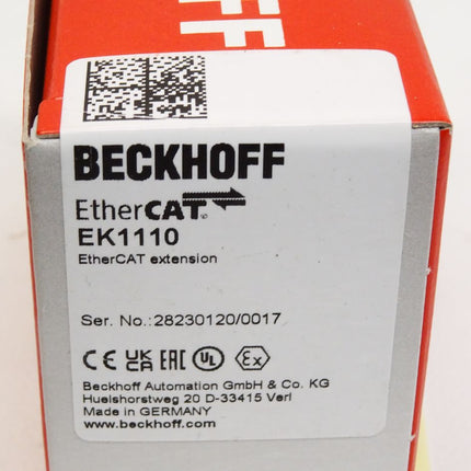 Beckhoff EK1110 EtherCAT-Verlängerung / Neu OVP versiegelt - Maranos.de