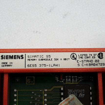 Siemens Memory Submodule 6ES5375-1LA41 6ES5 375-1LA41 - Maranos.de