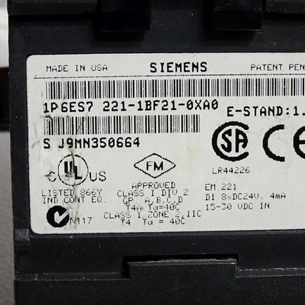 Siemens S7-200 EM221 6ES7221-1BF21-0XA0 6ES7 221-1BF21-0XA0 - Maranos.de