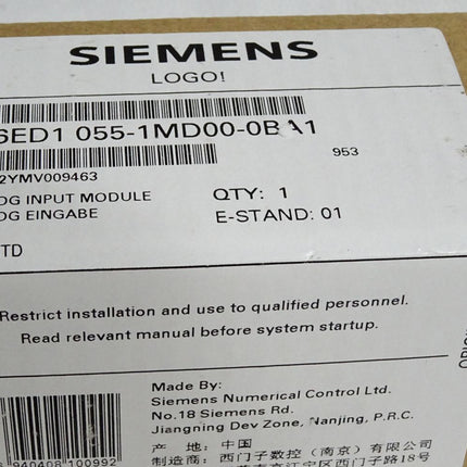 Siemens LOGO! 6ED1055-1MD00-0BA1 6ED1 055-1MD00-0BA1 Neu OVP versiegelt - Maranos.de