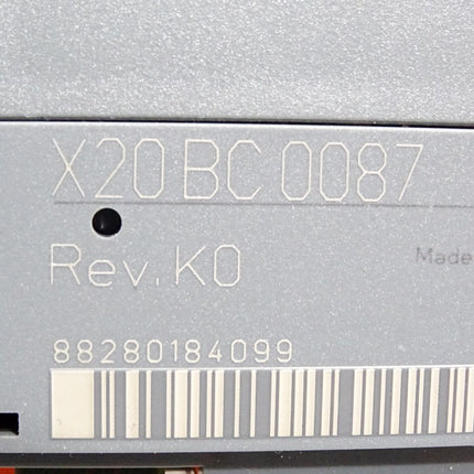 B&R X20BC0087 Rev.K0 X20 BC 0087 Bus Controller Top Zustand - Maranos.de