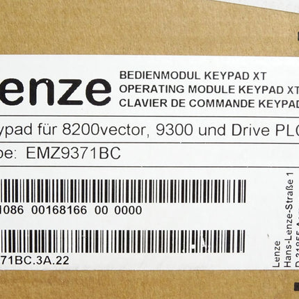 Lenze Bedienmodul Keypad XT EMZ9371BC 13051086 33.9371BC.3A.22 / Neu OVP - Maranos.de