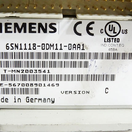 Siemens 6SN1118-0DM11-0AA1 Version C SIMODRIVE 611-D Regelungseinschub - Maranos.de