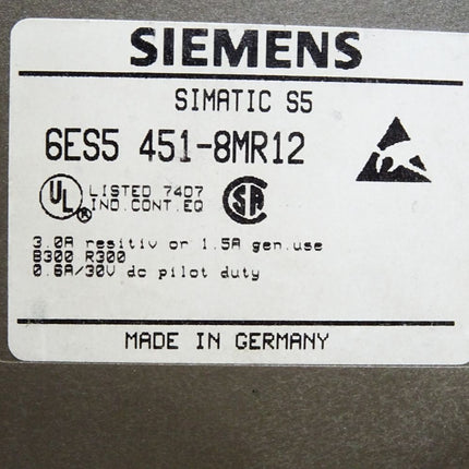 Siemens 6ES5451-8MR12 6ES5 451-8MR12 - Maranos.de