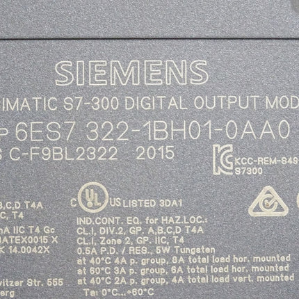 Siemens S7-300 SM322 6ES7322-1BH01-0AA0 6ES7 322-1BH01-0AA0 / Neuwertig - Maranos.de
