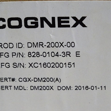 Cognex Barcode-Leser DMR-200X-00 828-0104-3R E 821-0025-3R DM200X 825-0096-3R D / Neu OVP - Maranos.de