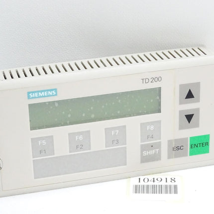 Siemens TD200 Text Display Panel 6ES7272-0AA20-0YA0 6ES7 272-0AA20-0YA0 - Maranos.de