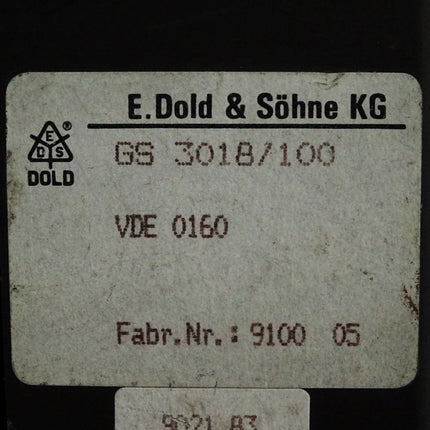 E.Dold & Söhne GS3018 / 100 GS 3018 - Maranos.de