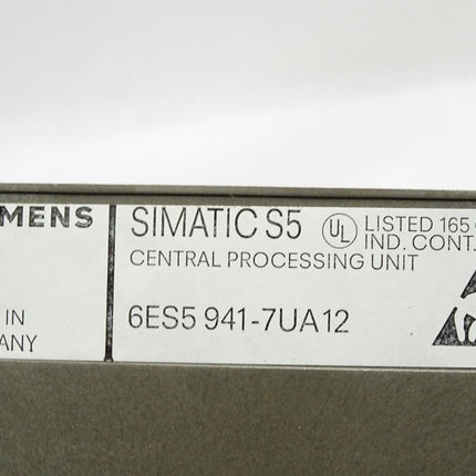 Siemens 115U CPU941 6ES5941-7UA12 6ES5 941-7UA12 - Maranos.de