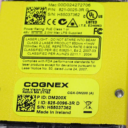 Cognex Barcode-Leser DMR-200X-00 828-0104-3R E 821-0025-3R DM200X 825-0096-3R D / Neu OVP - Maranos.de