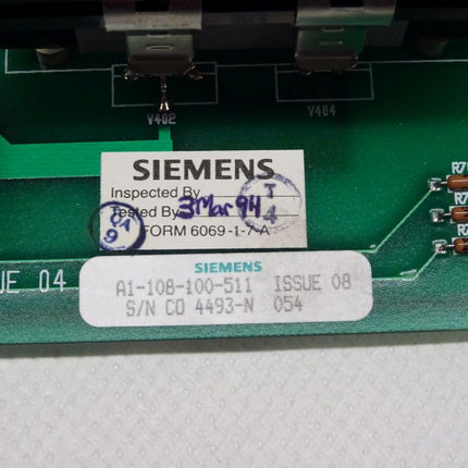 Siemens A1-108-100-511 / A1108100511  Simoreg Power Board