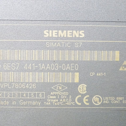 Siemens S7-400 CP441-1 6ES7441-1AA03-0AE0 6ES7 441-1AA03-0AE0 - Maranos.de