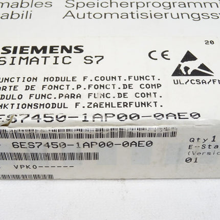 Siemens 6ES7450-1AP00-0AE0 6ES7 450-1AP00-0AE0 / Neu OVP versiegelt