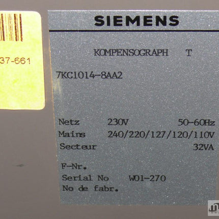 Siemens Kompensograph  C1014 / 7KC1014-8AA2 + Zubehör | Maranos GmbH