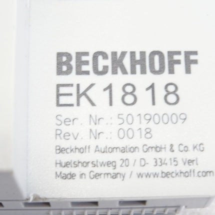 Beckhoff EK1818 Rev.0018 EtherCAT-Koppler - Maranos.de