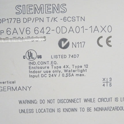 Siemens Backcover Rückschale Panel OP177B DP/PN T/K-6 CSTN 6AV6642-0DA01-1AX0 6AV6 642-0DA01-1AX0 - Maranos.de