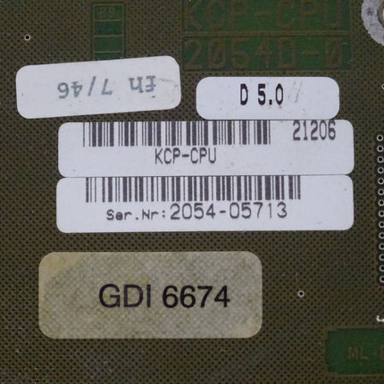 KUKA KCP-CPU 2054D-0 / KCP KR D 5.0 KCP 1.0-71-051-249