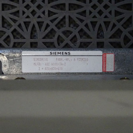 Siemens Simodrive 6SC6101-3A-Z / 6SC 6101-3A-Z Rack leer