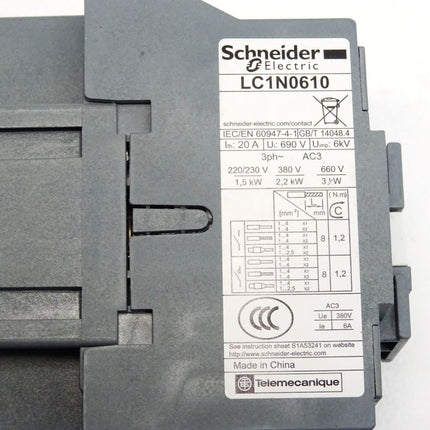 Schneider Electric Telemecanique Schütz EasyPact LC1N0610 / Neu