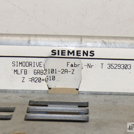 Siemens 6RB2101-2A-Z Frequenzumricher Z=A20+G10 6RB2 101-2A-Z Simodrive