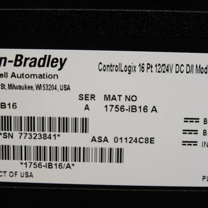 Allen-Bradley ControlLogix 1756-IB16 Input Module DC Digital / Neu