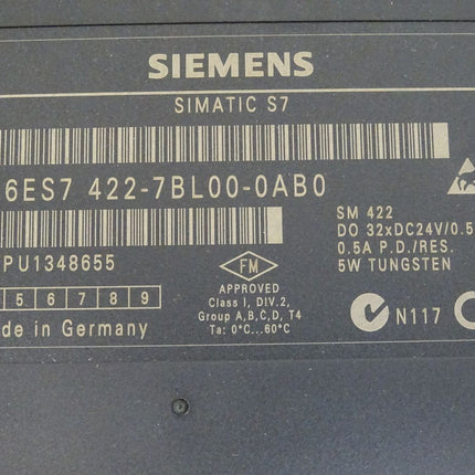 Siemens S7-400 SM422 6ES7422-7BL00-0AB0 6ES7 422-7BL00-0AB0 - Maranos.de