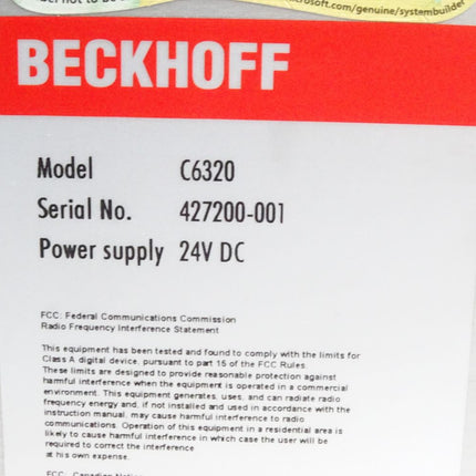 Beckhoff C6320 Schaltschrank-PC - Maranos.de