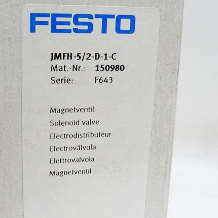 Festo 150980 Magnetventil JMFH-5/2-D-1-C / Neu OVP - Maranos.de