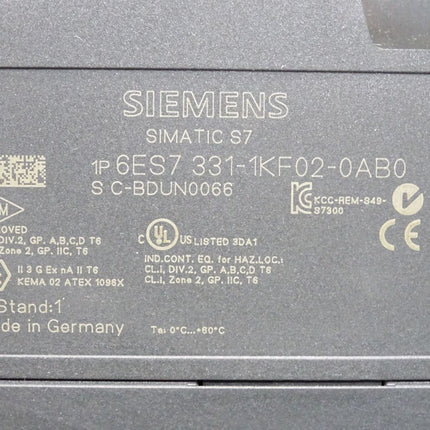 Siemens S7-300 Analogeingabe SM331 6ES7331-1KF02-0AB0 6ES7 331-1KF02-0AB0 - Maranos.de