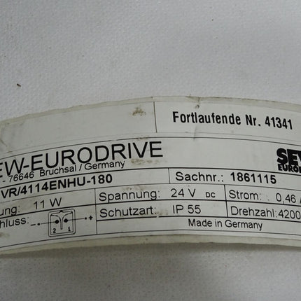 SEW Eurodrive Lüfter 01861115 VR/4114ENHU-180 Neuwertig mit Lagerspuren - Maranos.de