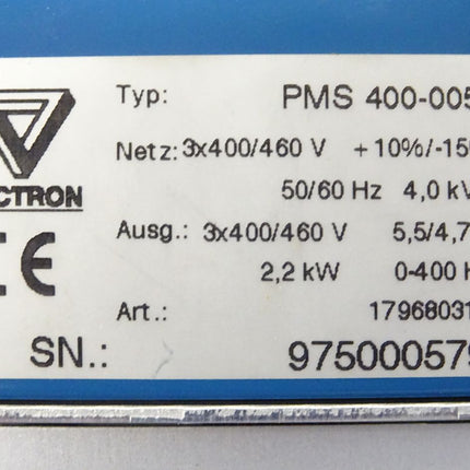 Vectron PMS 400-005 Bedieneinheit 179680315 / 2,2kW Frequenzumrichter - Maranos.de