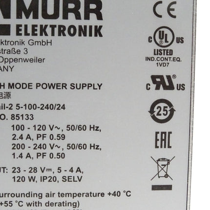Murr Elektronik Eco-Rail-2 Switch Mode Power Supply 85133 / Neu OVP - Maranos.de