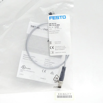 Festo 547860 Näherungsschalter SMT-8G-PS-24V-E-0,3Q-M8D / Neu OVP - Maranos.de