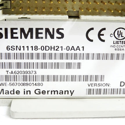 Siemens 6SN1118-0DH21-0AA1 Version D SIMODRIVE 611-D Regelungseinschub - Maranos.de