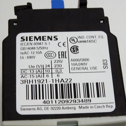 Siemens 3RH1921-1HA22 Hilfsschalterblock - Maranos.de
