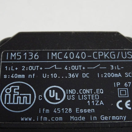 Ifm Electronic IM5136 IMC4040-CPKG/US Induktiver Sensor - Maranos.de