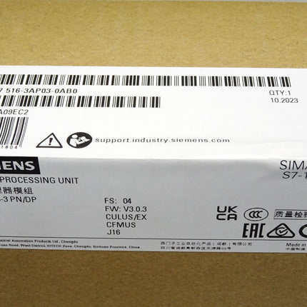 Siemens S7-1500 CPU1516-3 6ES7516-3AP03-0AB0 6ES7 516-3AP03-0AB0 Neu OVP versiegelt - Maranos.de