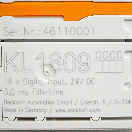 Beckhoff KL1809 digitale Eingangsklemme - Maranos.de