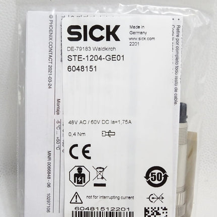 Sick 6048151 STE-1204-GE01 Steckverbinder / Neu OVP - Maranos.de