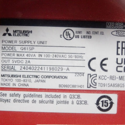 Mitsubishi Electric Power Supply Q61SP / Neu OVP - Maranos.de