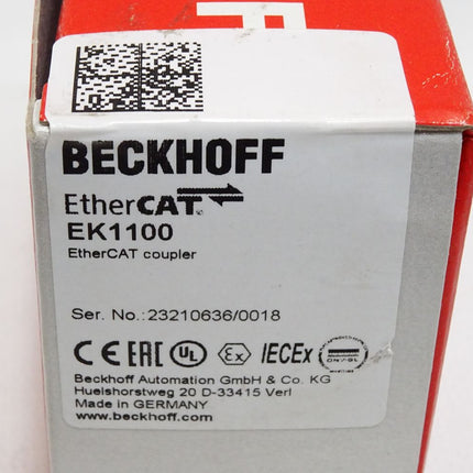 Beckhoff EK1100 EtherCAT Koppler / Neu OVP versiegelt - Maranos.de