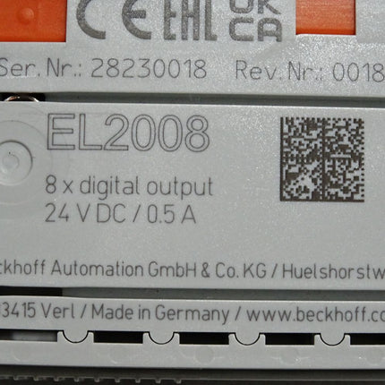 Beckhoff EL2008 digitale Ausgangsklemme Rev. 0018 / Neu Unbenutzt - Maranos.de