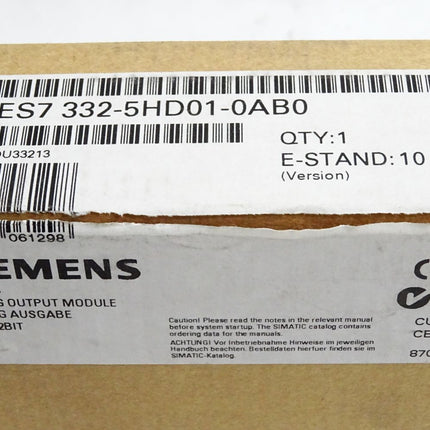 Siemens SM332 6ES7332-5HD01-0AB0 6ES7 332-5HD01-0AB0 Neu OVP - Maranos.de