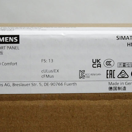 Siemens TP1500 Comfort Panel 6AV2124-0QC02-0AX1 6AV2 124-0QC02-0AX1 / Neu OVP versiegelt - Maranos.de