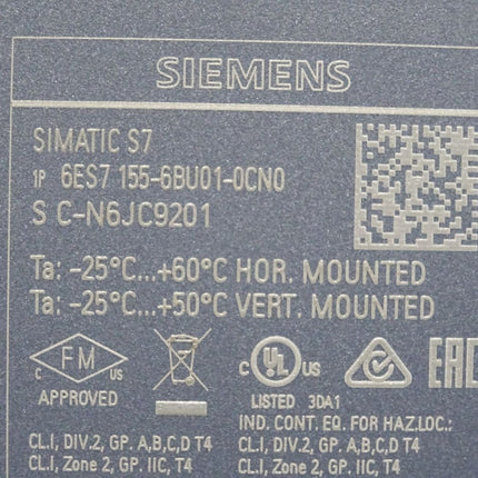 Siemens ET200SP IM155-6DP 6ES7155-6BU01-0CN0 6ES7 155-6BU01-0CN0 - Maranos.de